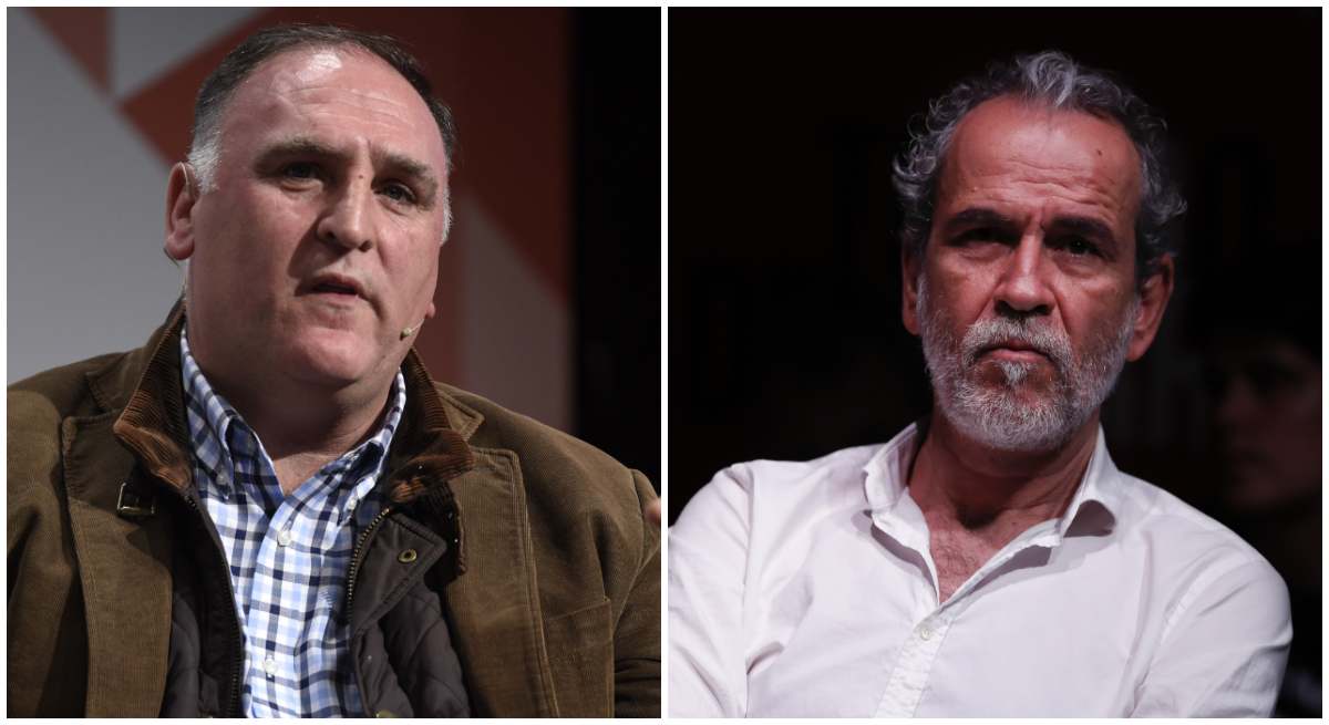 El chef José Andrés y Willy Toledo