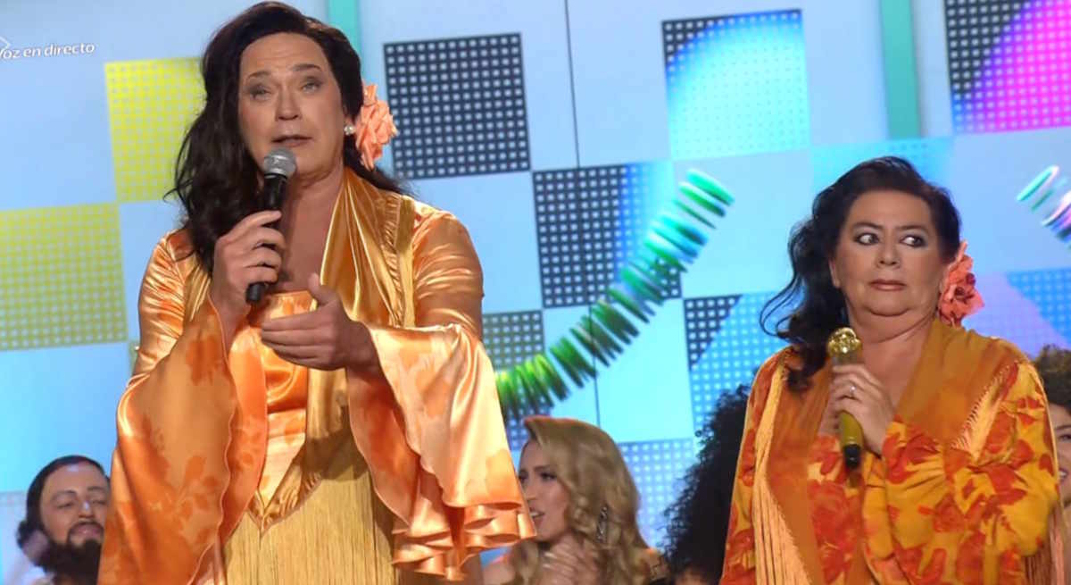 Bertín Osborne y María del Monte en Tu cara me suena