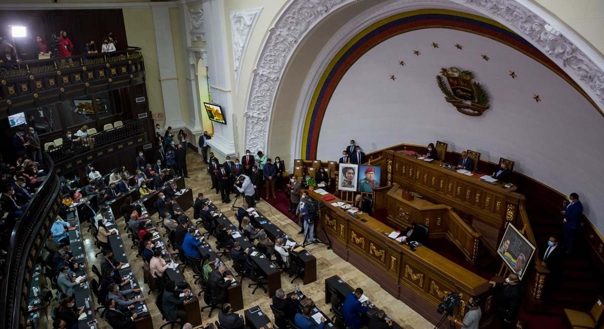 Imagen panorámica del Parlamento venezolano. Foto: EFE.
