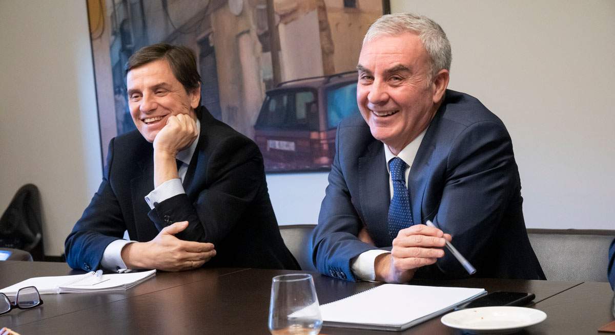 Cayetano Cornet izquierda y Juan A Bertrn socios fundadores y gestores de Cartesio