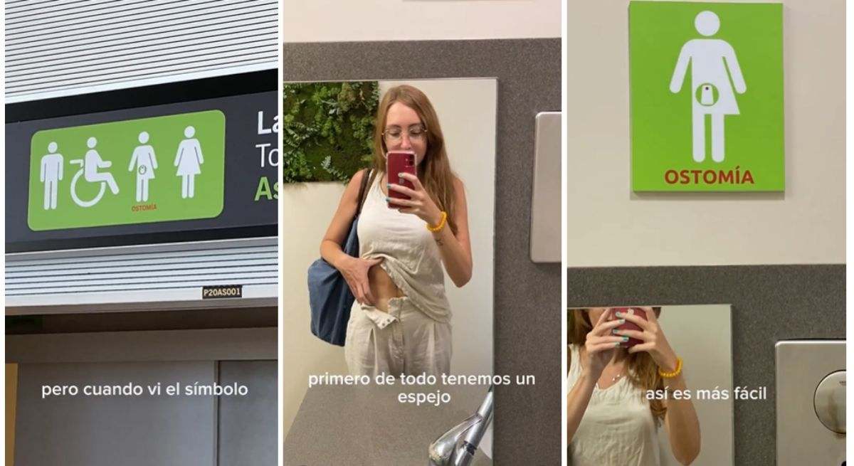 Joven cuenta cómo ha sido su primera vez en un servicio adaptado para ostomía. / Foto: Instagram - tanit_tb