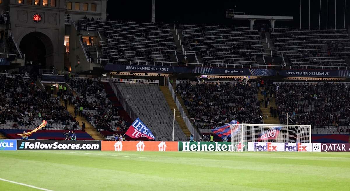 Imagen del interior del estadio Lluís Companys.