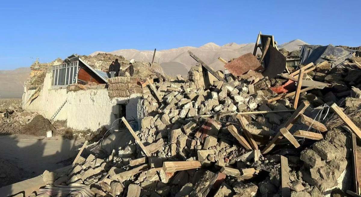 Imagen tras el terremoto de China. / Foto: Redes Sociales.