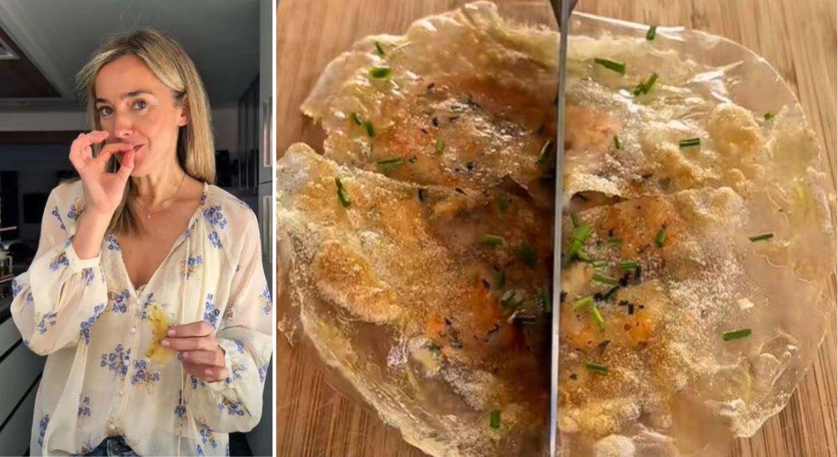 Paula Monreal y un crujiente de langostinos