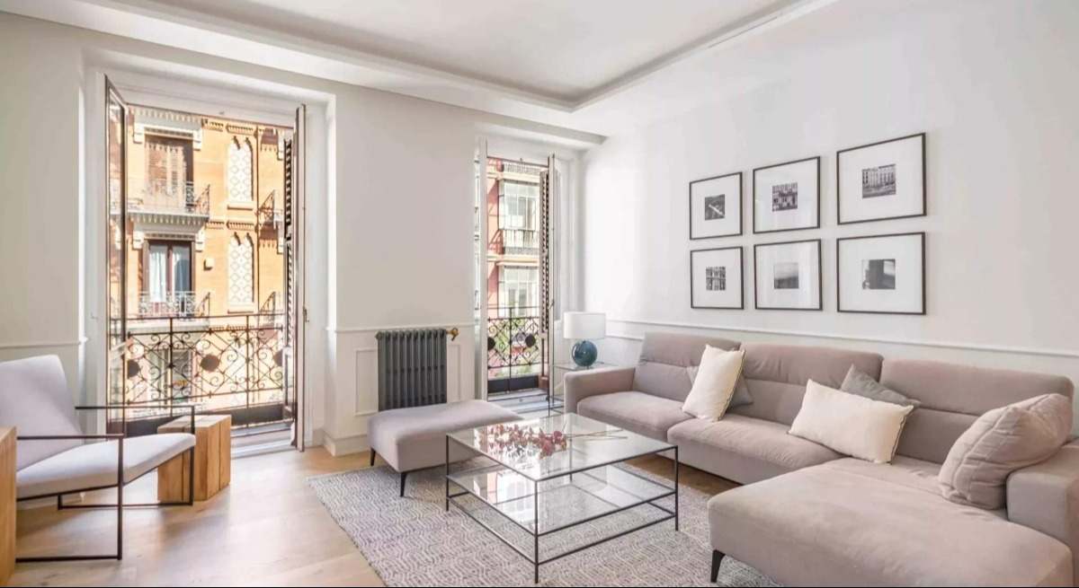Interior de una vivienda de lujo en Madrid