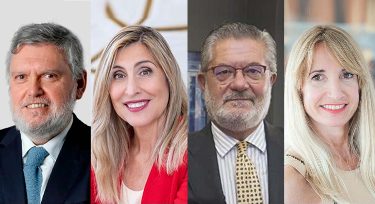 Francisco Sánchez-Rivas (LLYC), Núria Vilanova (Atrevia), Javier de Mendizábal (SEC Newgate) y Silvia Alsina (Roman). ee