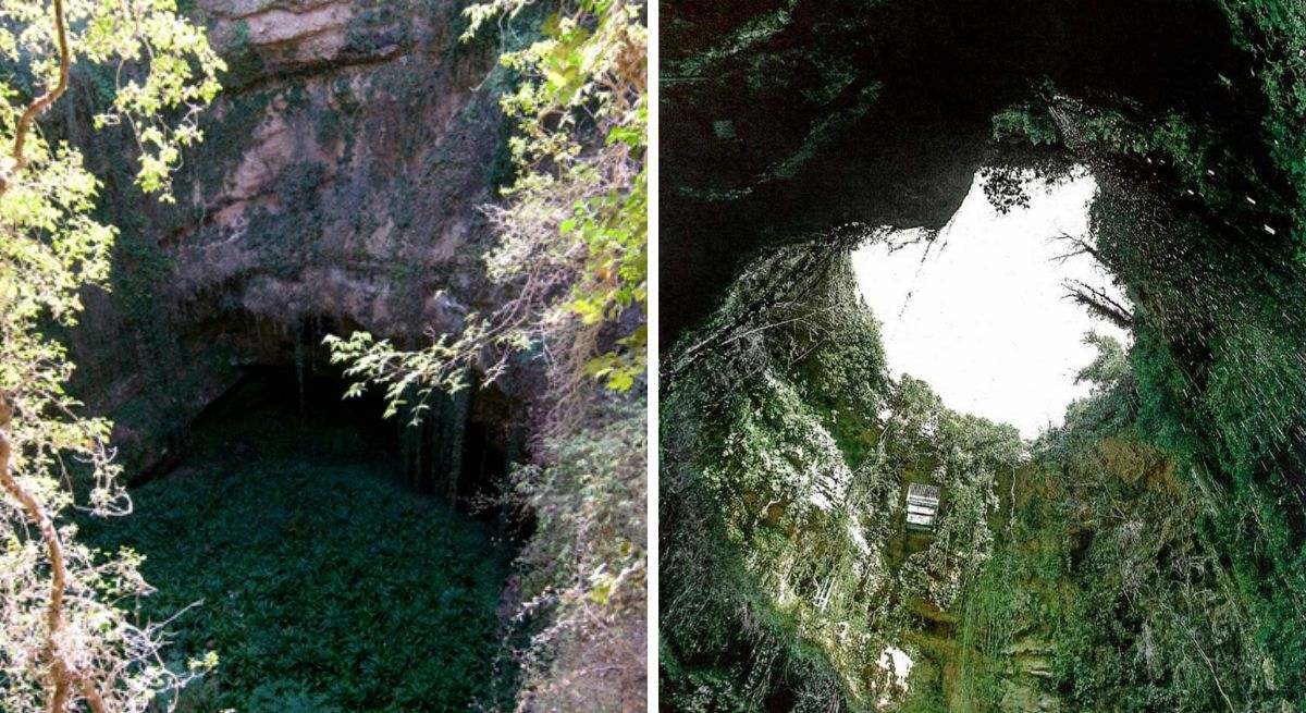 No hay que salir de España para ir a México: el pequeño pueblo de Aragón que esconde un impresionante cenote con una leyenda detrás