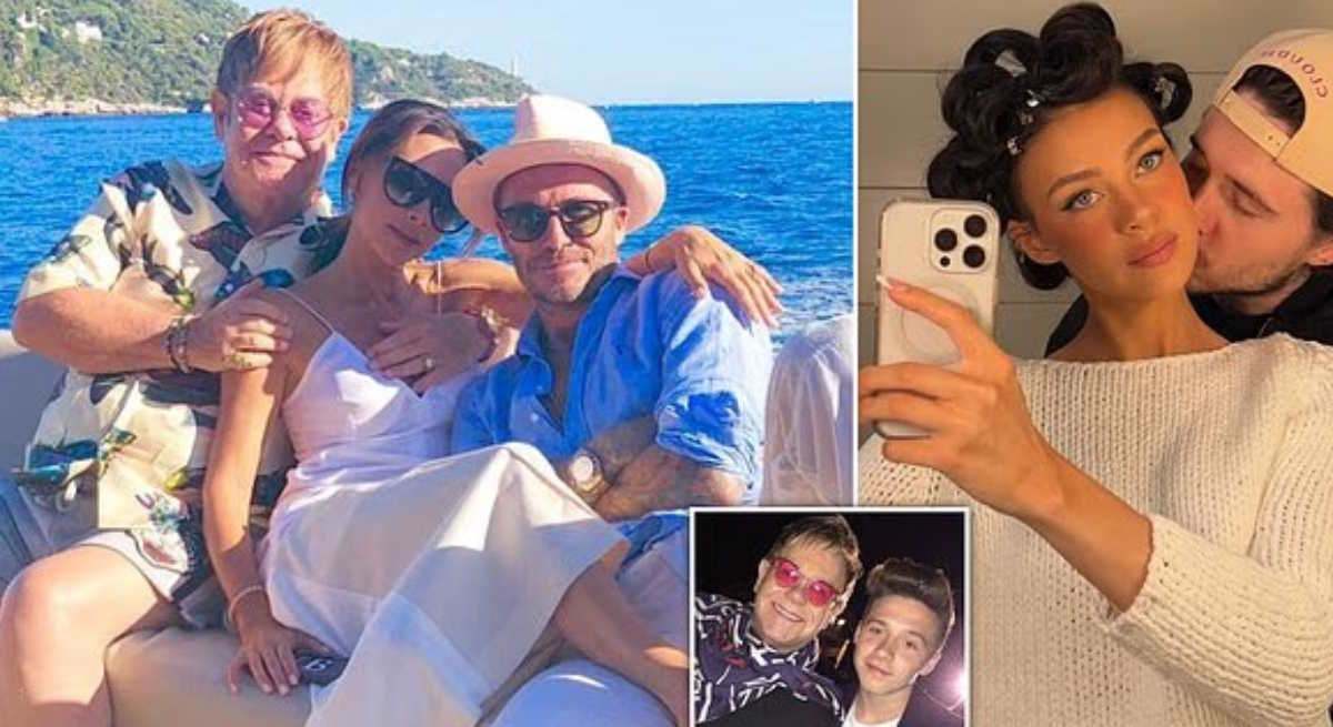  tres décadas de amistad entre Elton John y los Beckham
