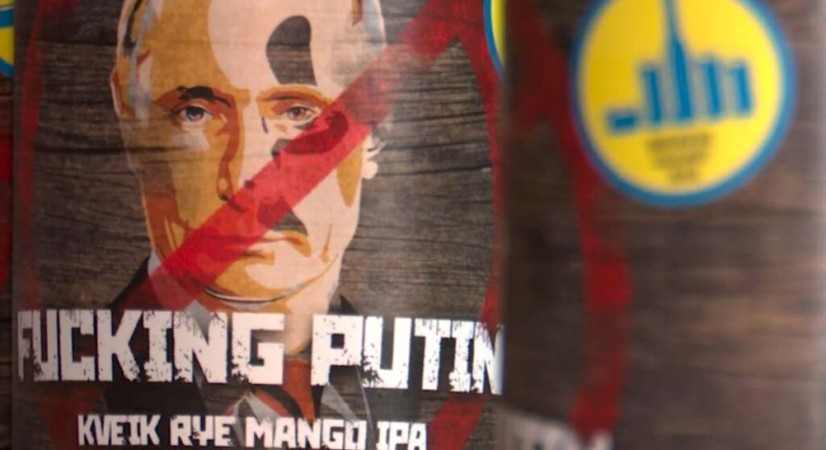 Cerveza valenciana Fucking Putin, hecha en colaboración con cerveceros ucranianos