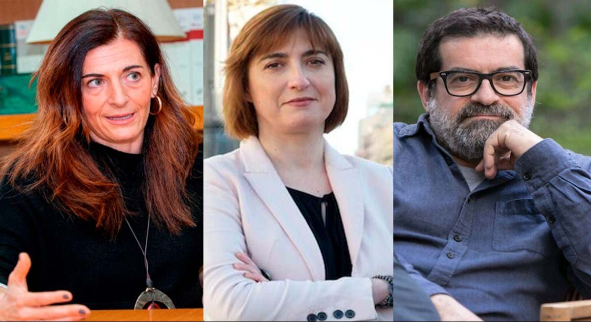 Marta Torralvo (izda), Reyes Montiel (centro) y Nacho Pineda (derecha)