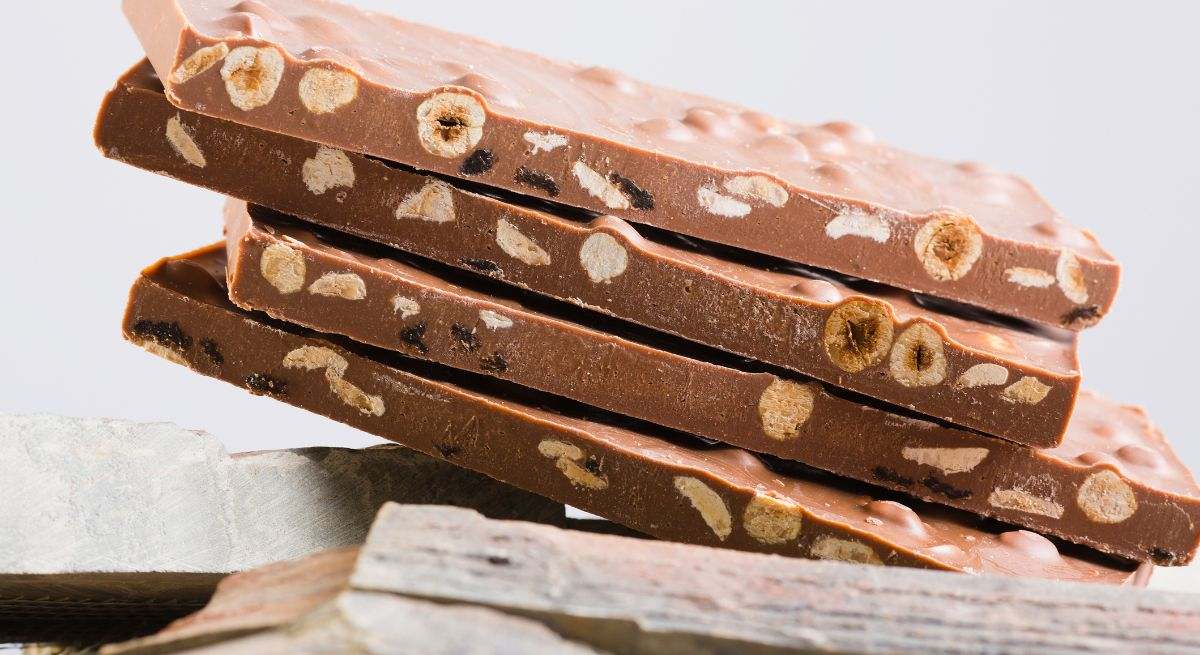 Turrón de avena y chocolate