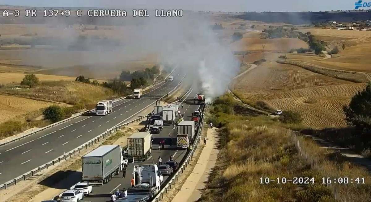 Accidente en la A-3.