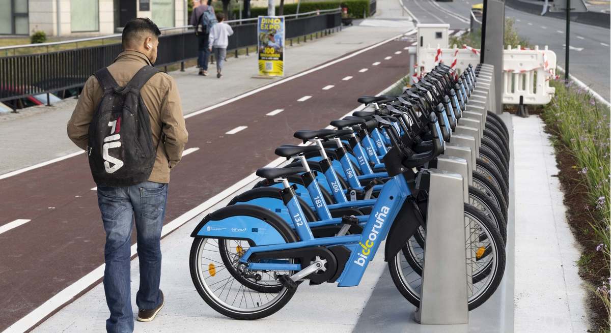 BiciCoruña ha duplicado sus estaciones en tres años.