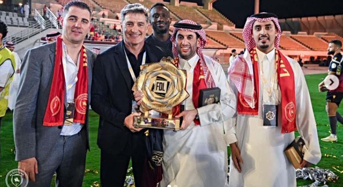 Míchel tras ganar con el Al Qadsiah el título de la Segunda saudí / Al Qadsiah