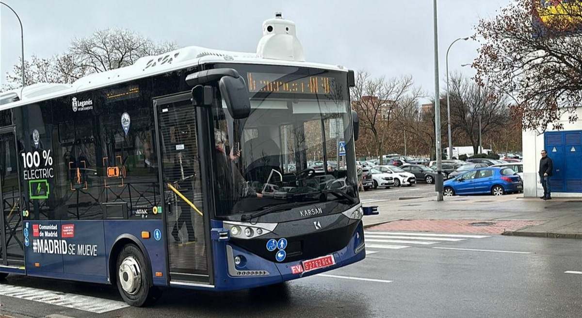 primer autobús urbano sin conductor de Madrid