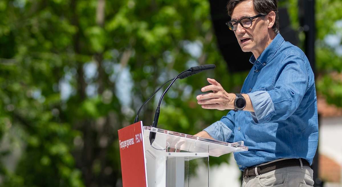 Salvador Illa, presidente de la Generalitat y líder del PSC. EE