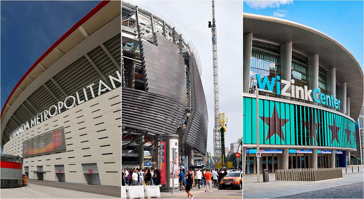 Metropolitano, Bernabéu y WiZink center conciertos
