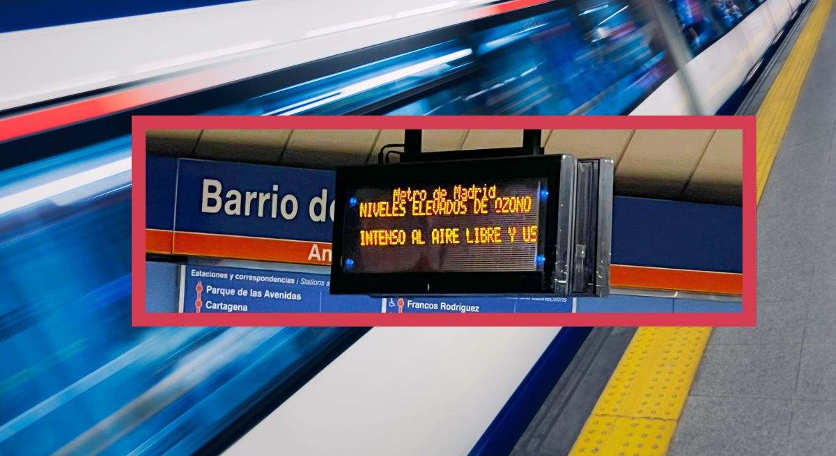 Cartel en Metro de Madrid