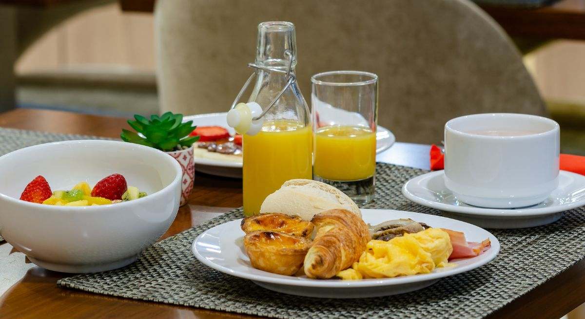 Desayuno en un restaurante