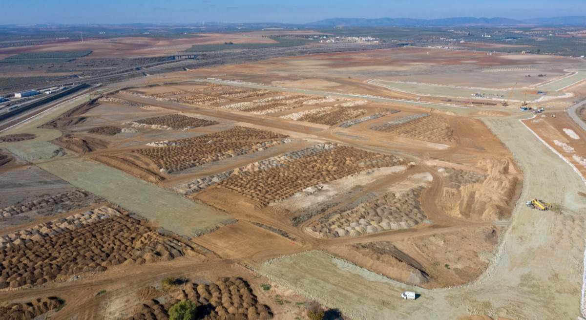 Terrenos destinados al macroproyecto logístico en Antequera.