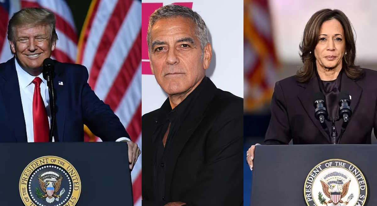 Clooney, entre Trump y Kamala Harris