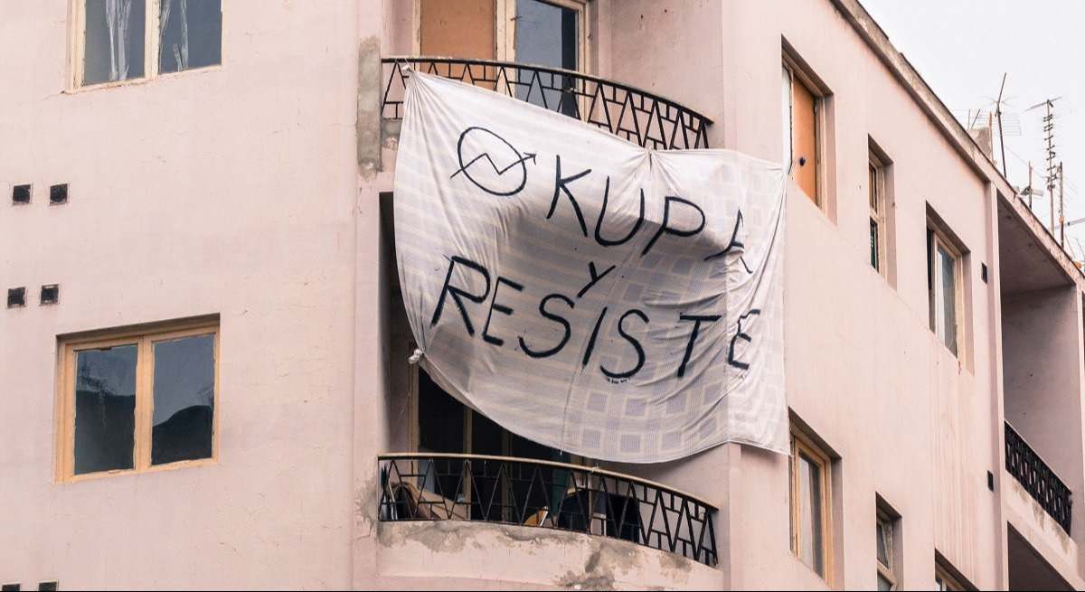 Imagen de una vivienda okupada. | EE