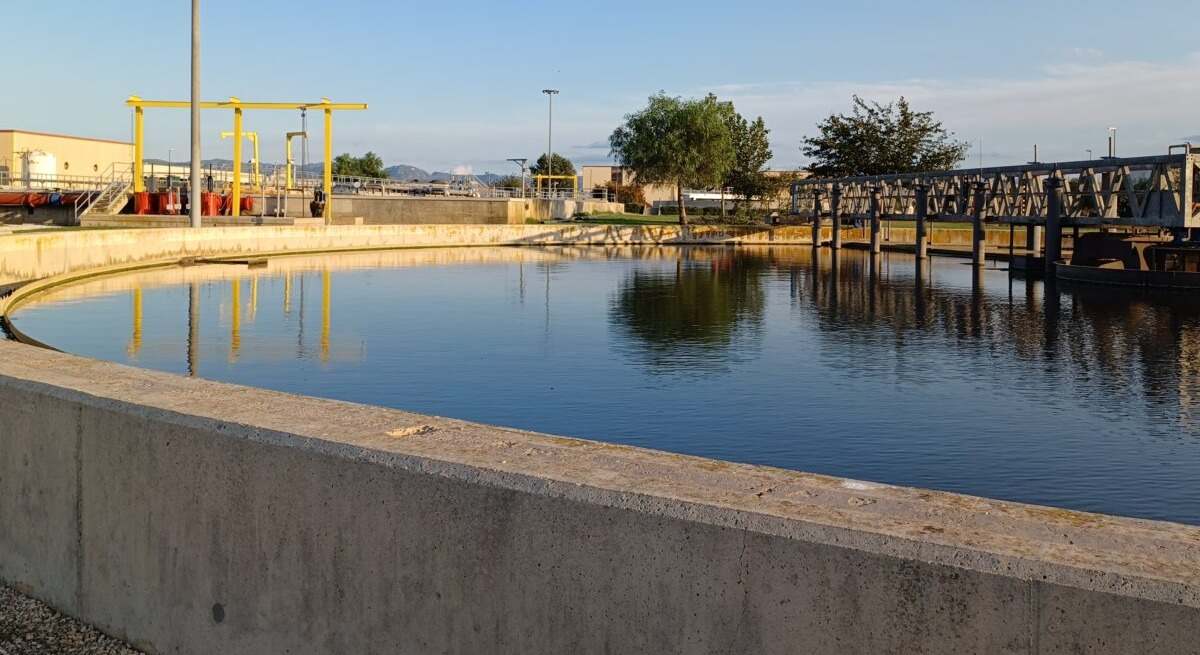 La estación depuradora de Alzira.