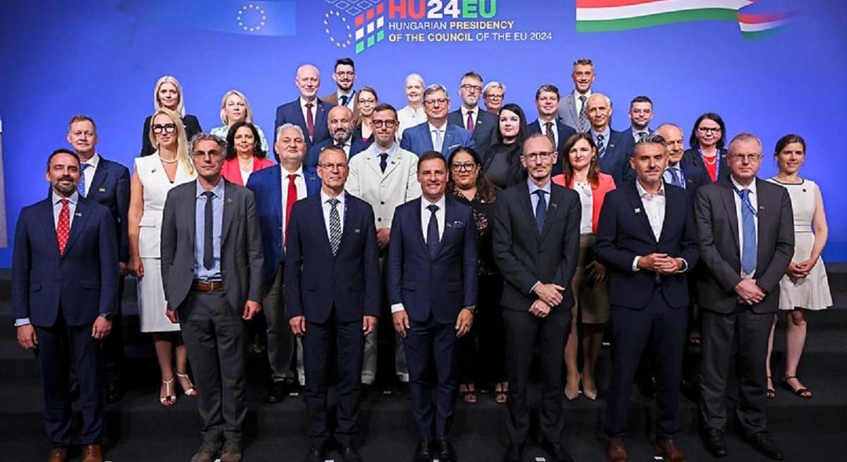 Foto de familia de la reunión de ministros de Justicia y Asuntos de Interior de la UE
