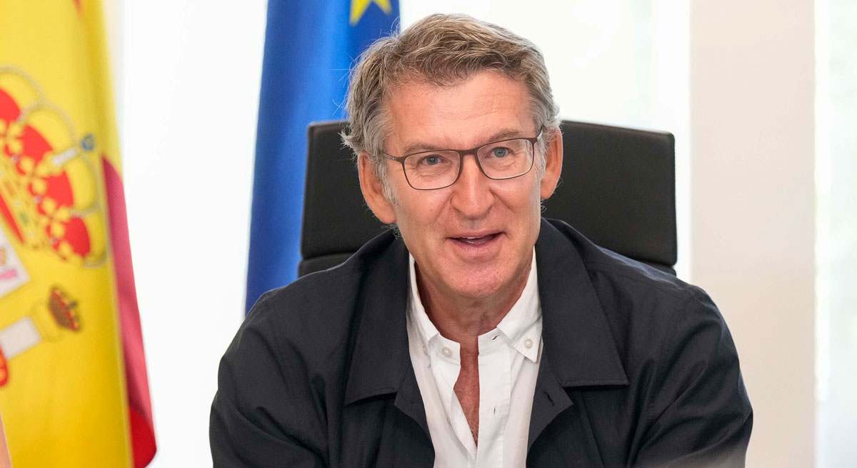 El presidente del Partido Popular, Alberto Nuñez Feijóo. PP