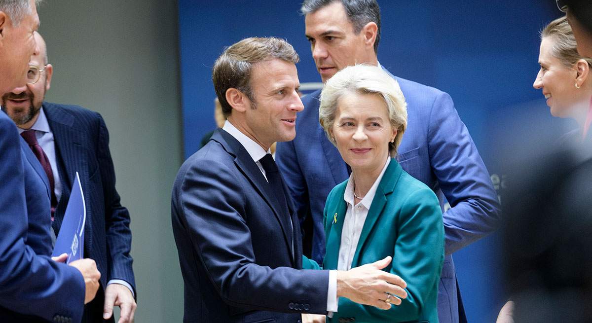 macron von der leyen sanchez
