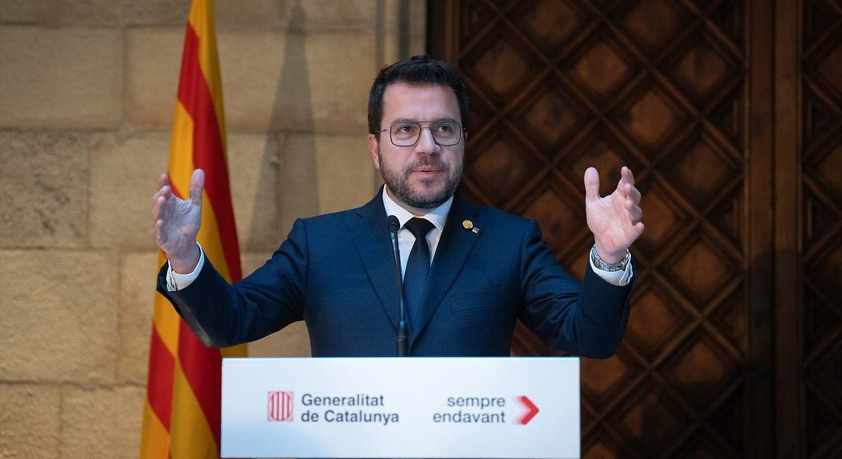 Pere Aragonés, presidente de la Generalitat. Foto: EP
