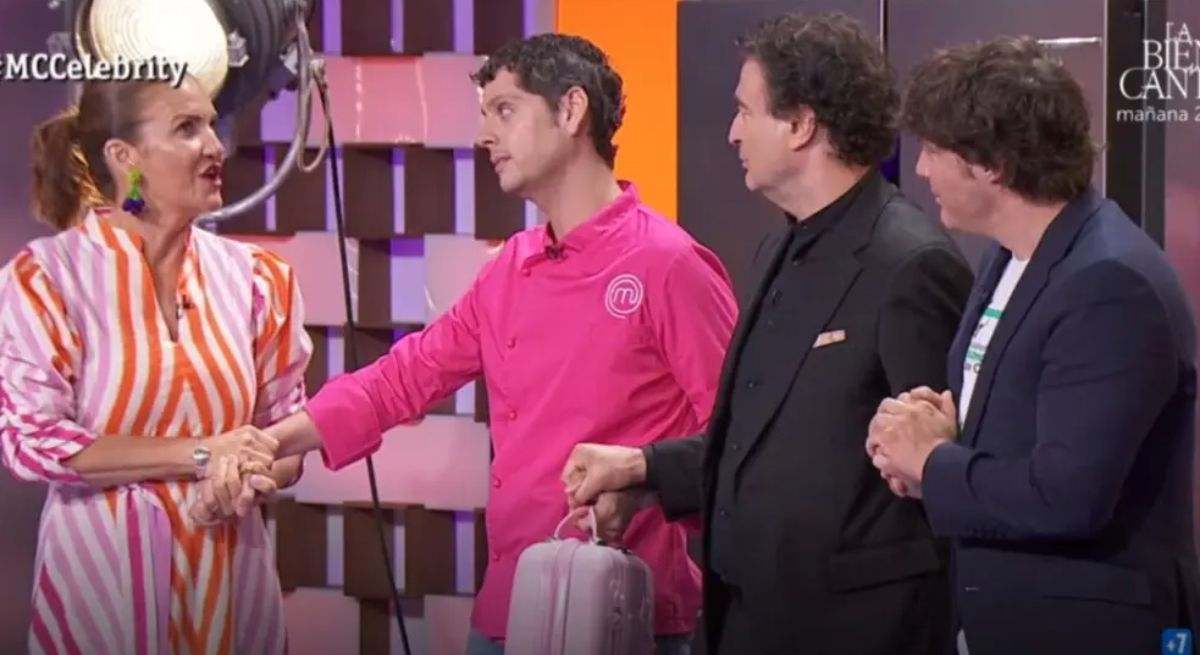Los jueces de masterchef junto a eduardo