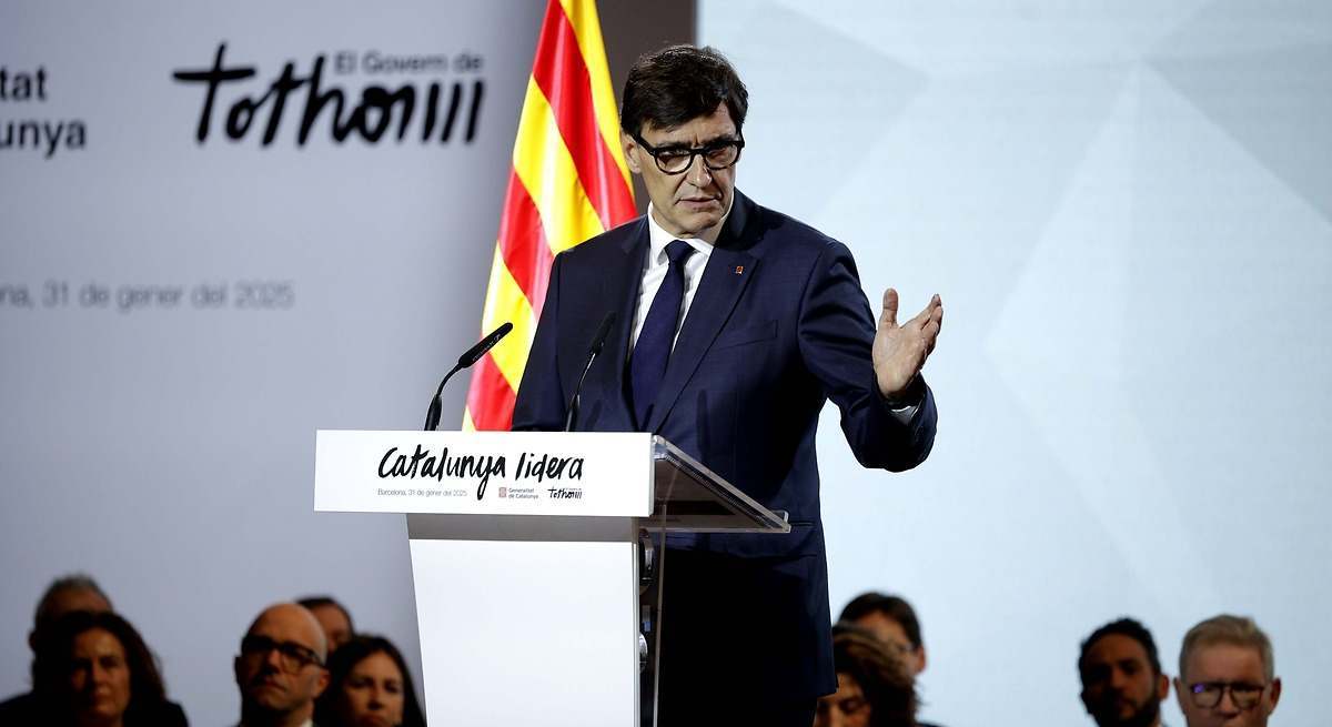 El presidente de la Generalitat de Cataluña, Salvador Illa. EP
