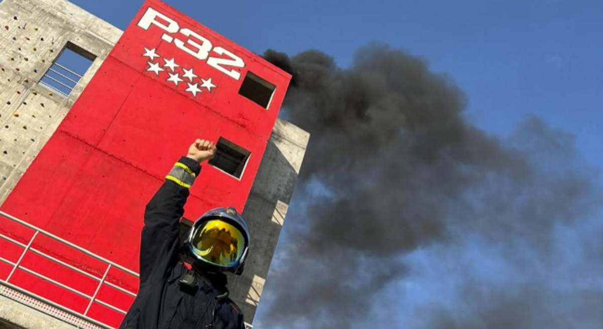 Los bomberos de Madrid protestan contra el nuevo convenio colectivo
