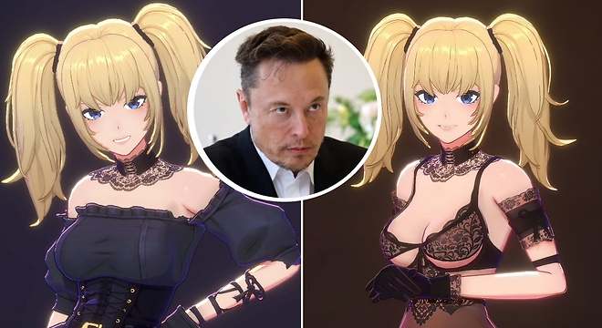 Elon Musk lanza Ani, la novia virtual de Grok, y desata una polémica global  por "porno encubierto"