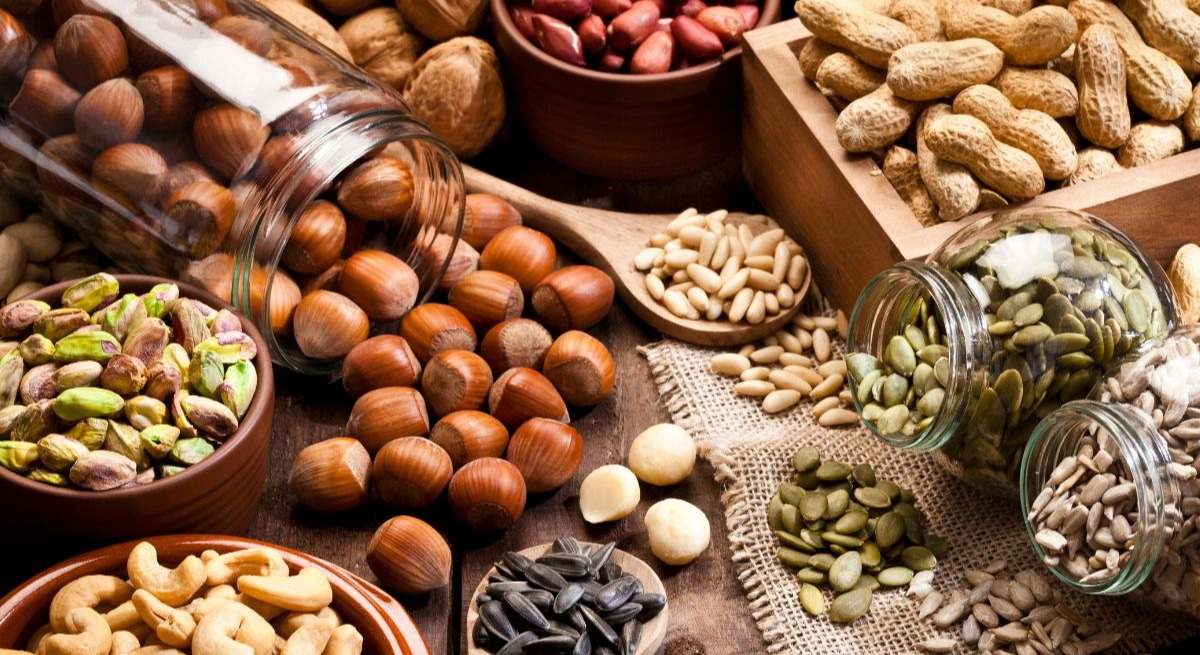 Imagen de archivo de frutos secos.