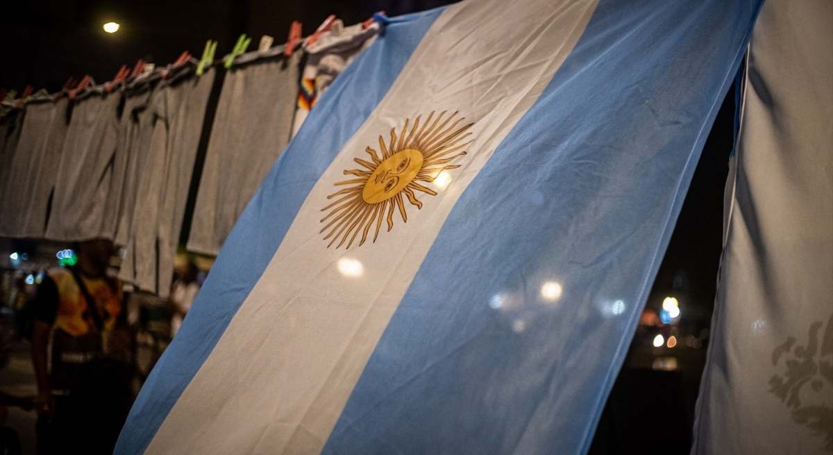 Una bandera de Argentina / EP