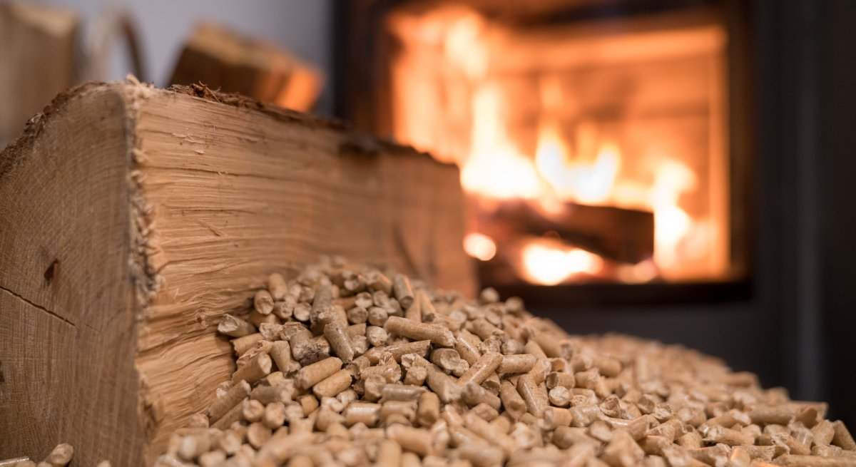 estufa chimenea pellets