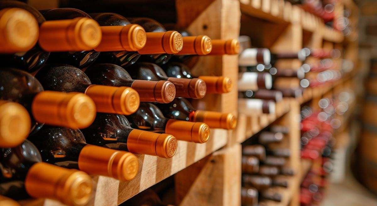 Una bodega con muchas botellas de vino de todo tipo