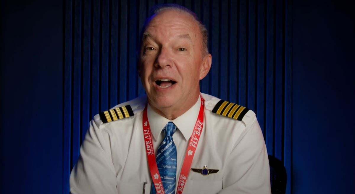 El capitán y piloto Steve Scheibner
