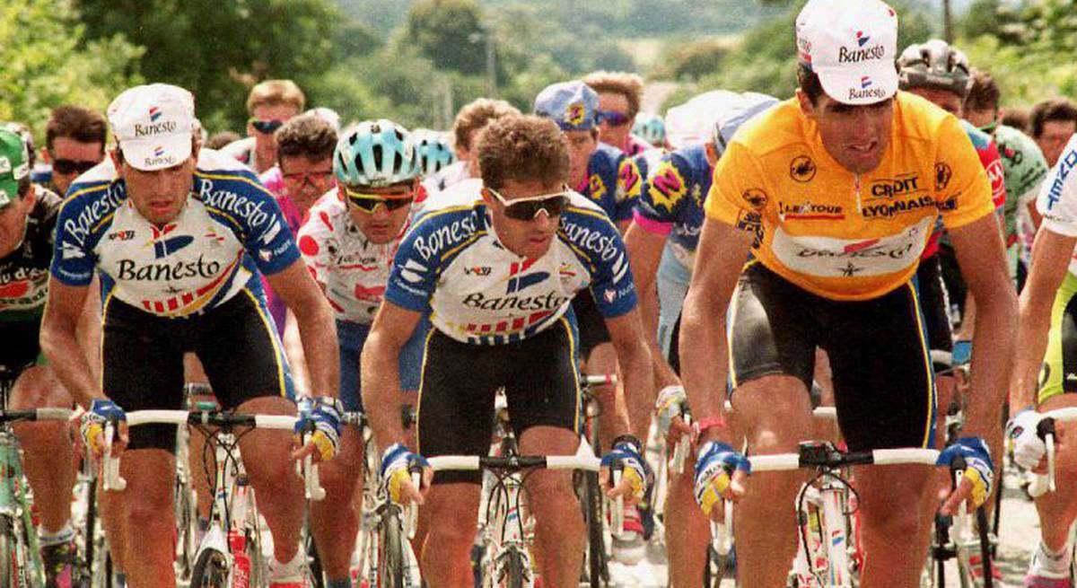 Miguel Indurain y Perico Delgado en el Tour de Francia