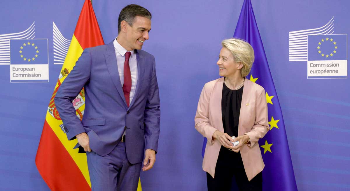 Pedro Snchez y Von der Leyen