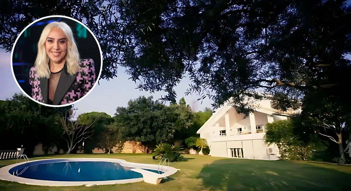 La impresionante mansión de Mónica Naranjo: tres plantas, siete dormitorios, ocho baños y una cocina gigante