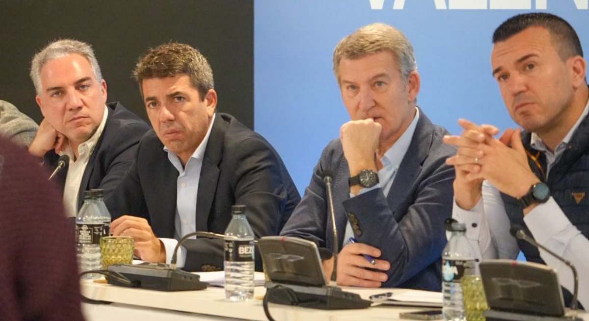 Un momento de la reunión del PP en Valencia.