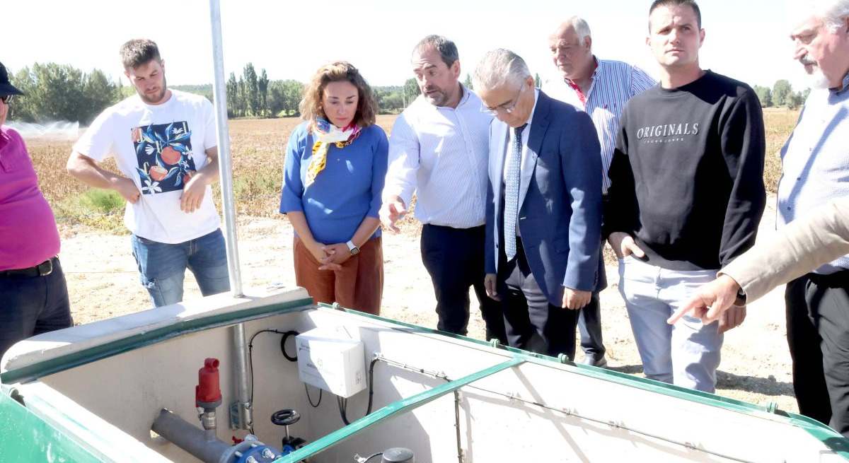 La consejera de Agricultura de CyL ha visitado hoy esta nueva zona regable del río Arlanzuelo