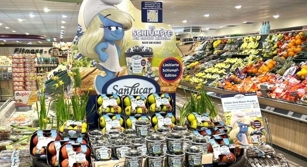 Productos de SanLucar en una tienda del centro de Europa.