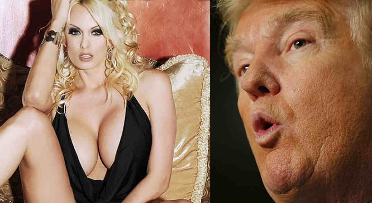 La actriz Stormy Daniels y Donald Trump