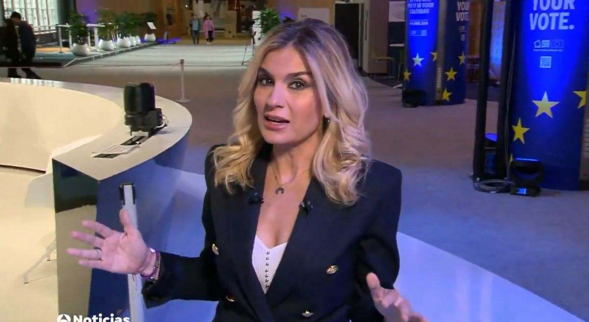 La presentadora Sandra Golpe en 'Antena 3 Noticias'. / Foto: X - Antena 3 Noticias
