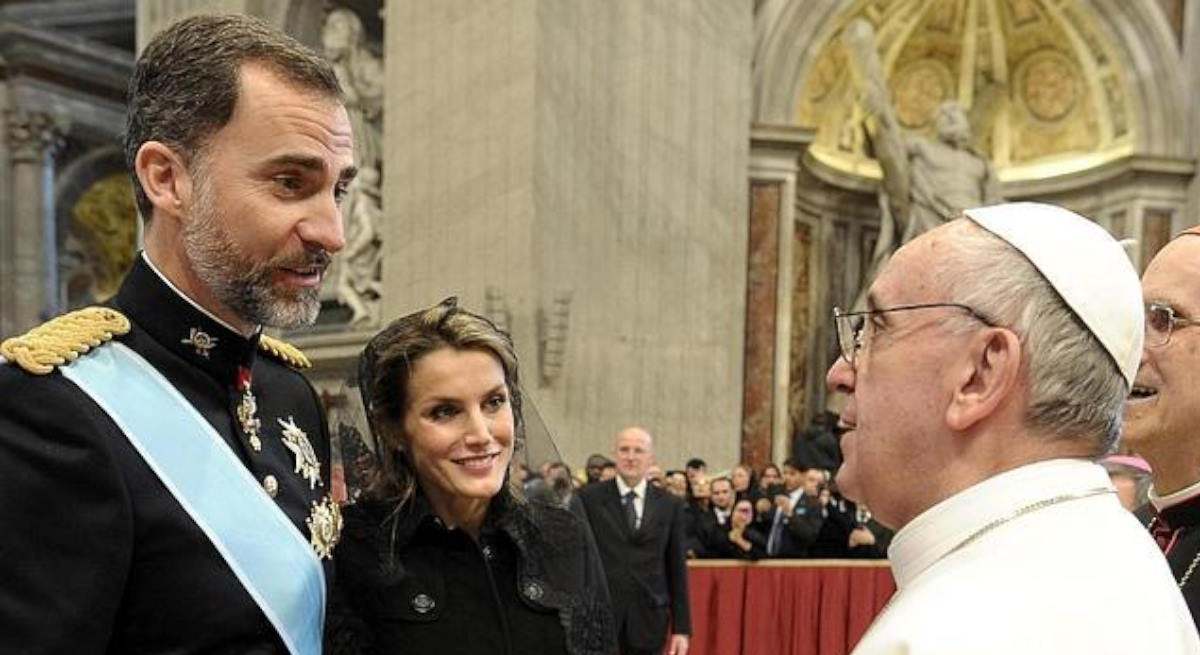 Como Príncipes, Felipe y Letizia estuvieron con Su Santidad en marzo de 2013, en la misa de inicio del pontificado
