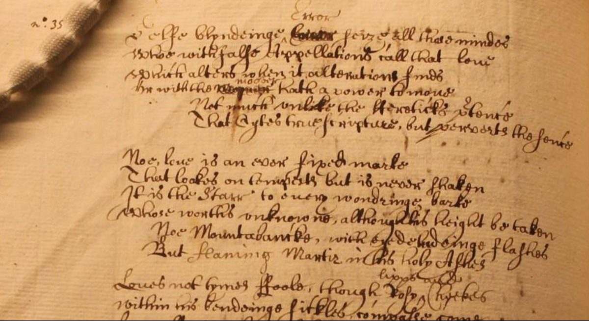 Soneto 116 de Shakespeare